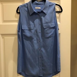 Blue Equipment blouse